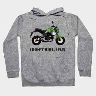 I don't ride, I fly! Honda Grom Orange 2020 Hoodie